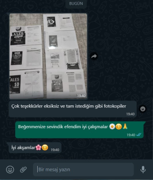 ANKA Fotokopi Sizden Gelenler