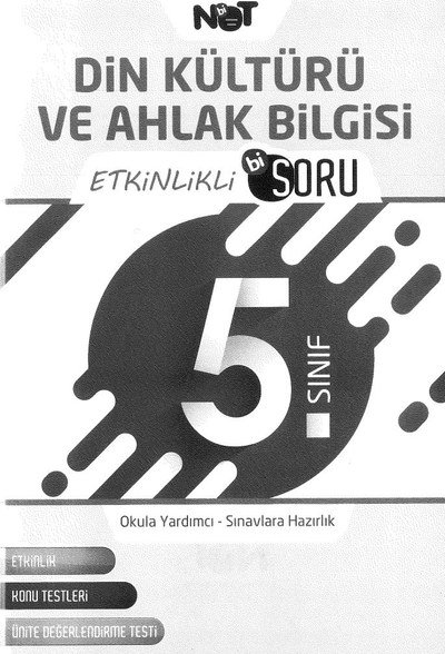 DİN KÜLTÜRÜ VE AHLAK BİLGİSİ ETKİNLİKLİ Bİ SORU