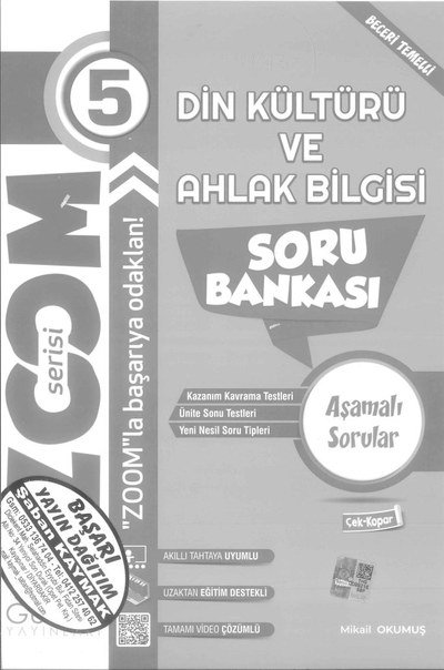 DİN KÜLTÜRÜ VE AHLAK BİLGİSİ SORU BANKASI ANKA Fotokopi