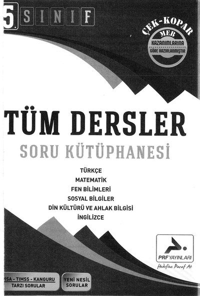 TÜM DERSLER SORU KÜTÜPHANESİ ANKA Fotokopi