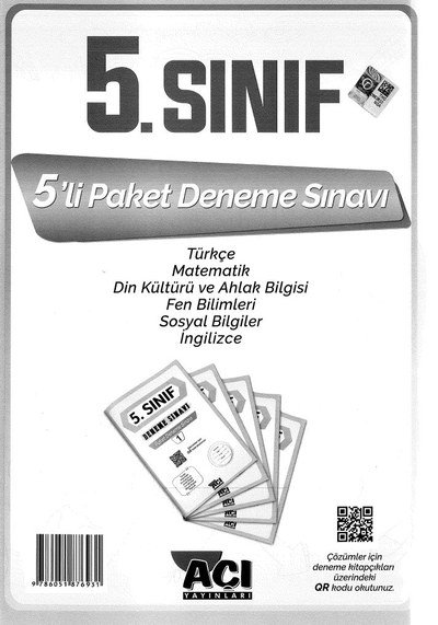 5'Lİ PAKET DENEME SINAVI ANKA Fotokopi