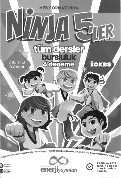 NİNJA 5'LER TÜM DERSLER BURSLULUK 6 DENEME