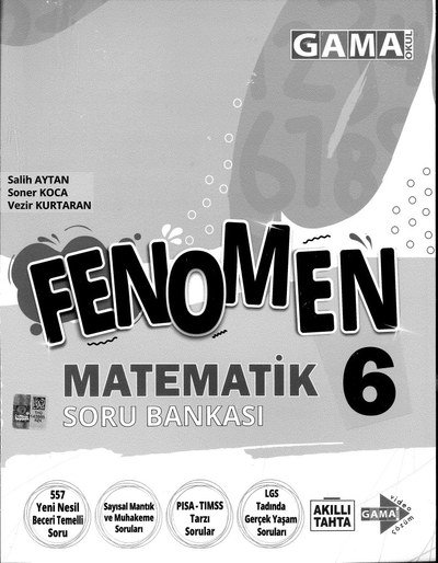 FENOMEN MATEMATİK SORU BANKASI ANKA Fotokopi