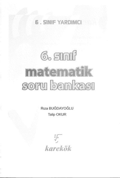 MATEMATİK SORU BANKASI ANKA Fotokopi