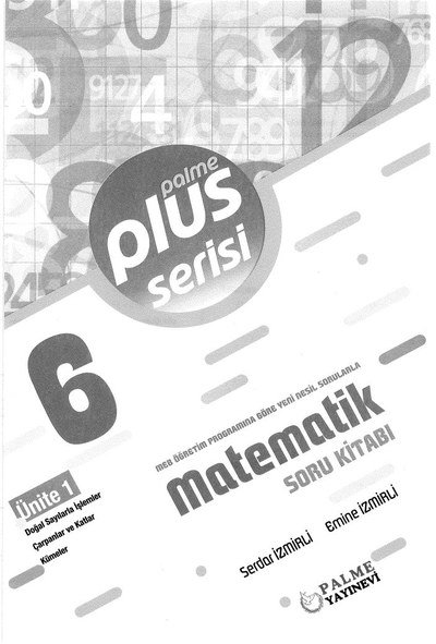 MATEMATİK SORU BANKASI PALME PLUS SERİSİ ANKA Fotokopi