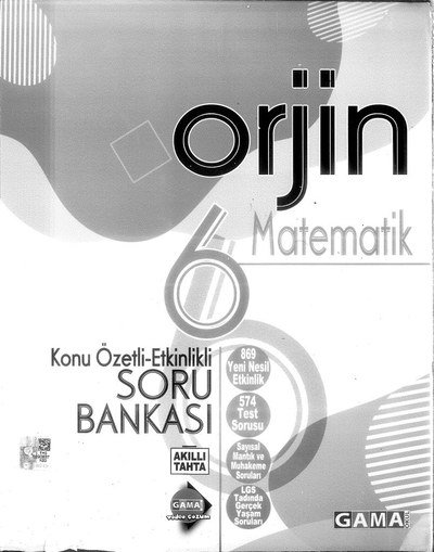 ORJİN MATEMATİK SORU BANKASI