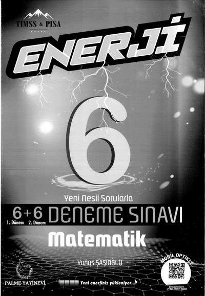 ENERJİ 6+6 DENEME SINAVI MATEMATİK ANKA Fotokopi