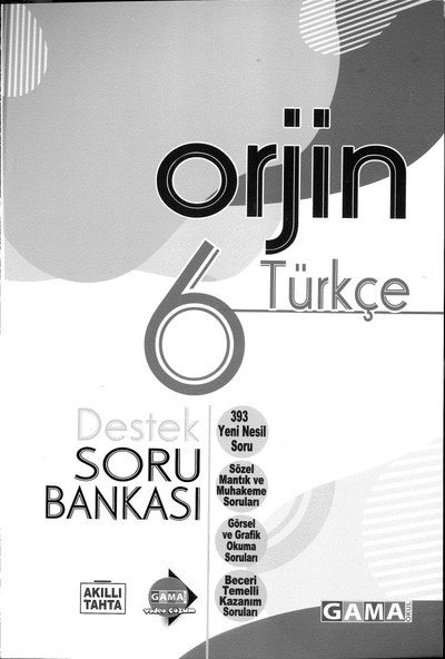 ORJİN TÜRKÇE SORU BANKASI ANKA Fotokopi