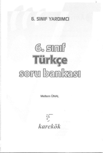 TÜRKÇE SORU BANKASI ANKA Fotokopi