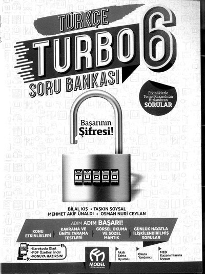 TÜRKÇE TURBO SORU BANKASI ANKA Fotokopi