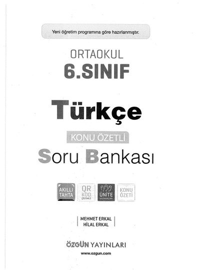 TÜRKÇE KONU ÖZETLİ SORU BANKASI ANKA Fotokopi