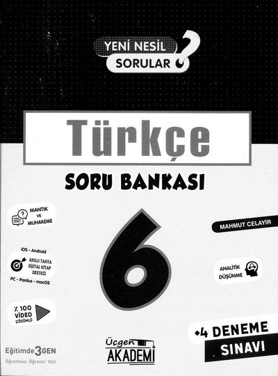 TÜRKÇE SORU BANKASI ANKA Fotokopi