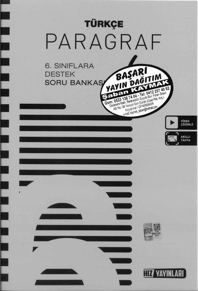 TÜRKÇE PARAGRAF SORU BANKASI ANKA Fotokopi