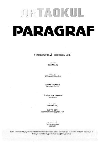 ORTAOKUL PARAGRAF ANKA Fotokopi