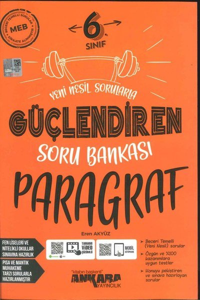YENİ NESİL SORULARLA GÜÇLENDİREN PARAGRAF SORU BANKASI ANKA Fotokopi