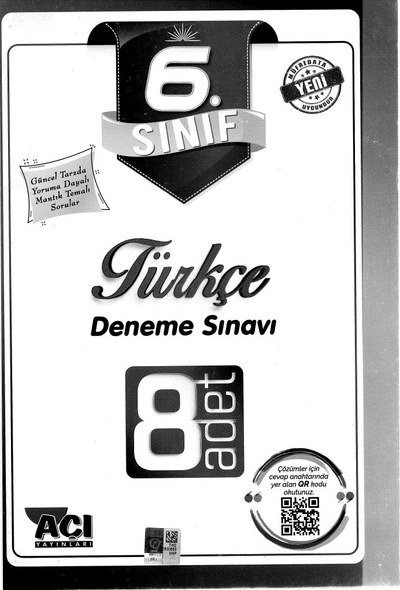 TÜRKÇE DENEME SINAVI 8 ADET ANKA Fotokopi