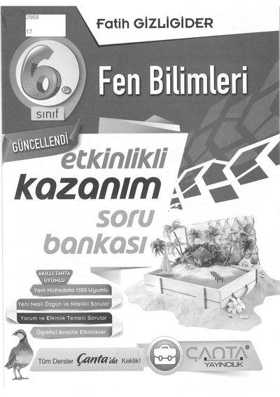 FEN BİLİMLERİ SORU BANKASI ANKA Fotokopi