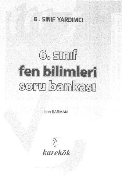FEN BİLİMLERİ SORU BANKASI
