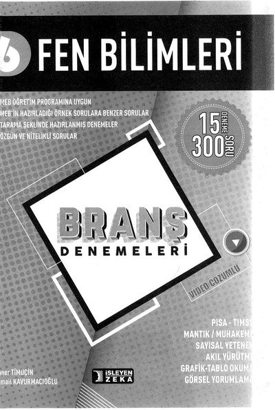 FEN BİLİMLERİ BRANŞ DENEMELERİ ANKA Fotokopi