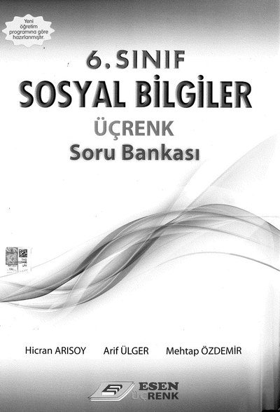SOSYAL BİLGİLER ÜÇRENK SORU BANKASI ANKA Fotokopi