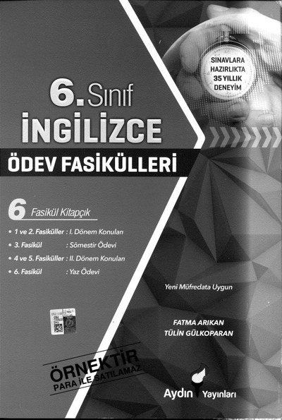 İNGİLİZCE ÖDEV FASİKÜLLERİ ANKA Fotokopi