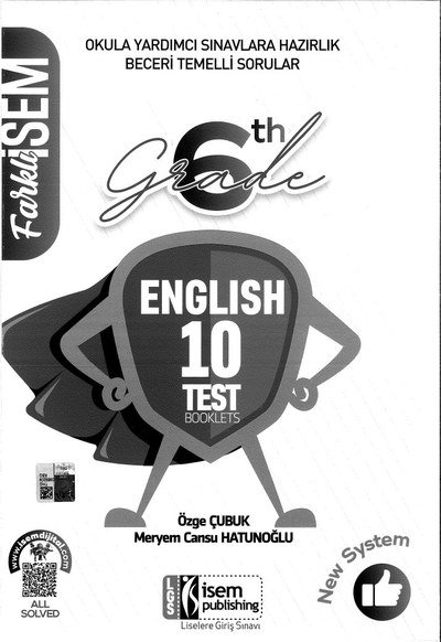 ENGLISH 10 TEST BOOKLETS ANKA Fotokopi