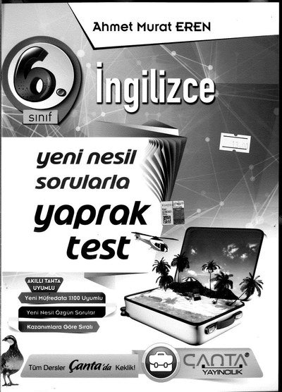 İNGİLİZCE YENİ NESİL YAPRAK TEST ANKA Fotokopi