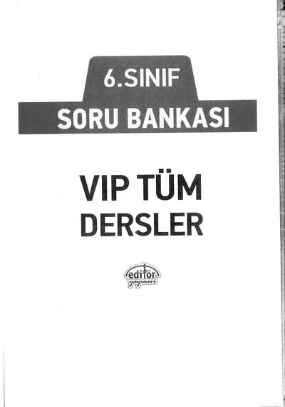 SORU BANKASI VIP TÜM DERSLER ANKA Fotokopi