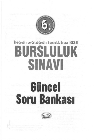 BURSLULUK SINAVI GÜNCEL SORU BANKASI ANKA Fotokopi