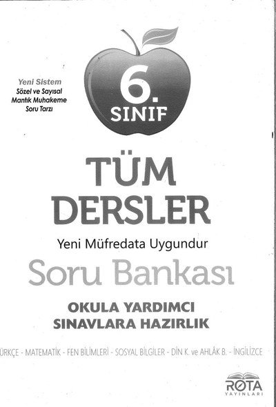 TÜM DERSLER SORU BANKASI
