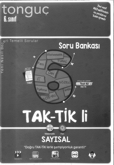 TAK-TİK'Lİ SAYISAL SORU BANKASI ANKA Fotokopi