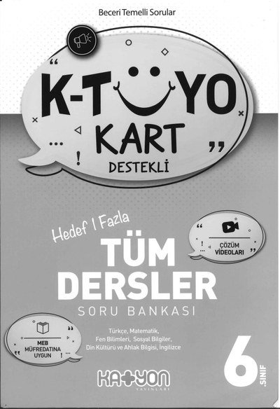 K-TÜYO KART DESTEKLİ TÜM DERSLER SORU BANKASI ANKA Fotokopi
