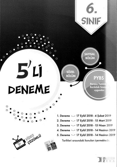 5'Lİ DENEME PYBS ANKA Fotokopi