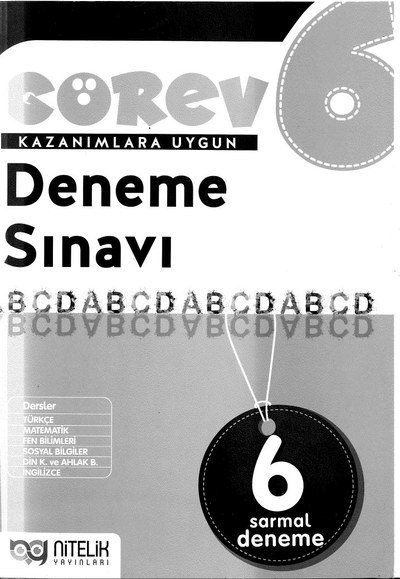 GÖREV KAZANIMLARA UYGUN DENEME SINAVI ANKA Fotokopi