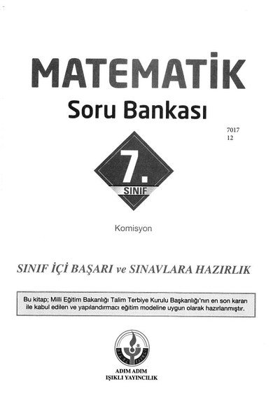 MATEMATİK SORU BANKASI ANKA Fotokopi