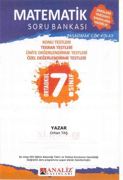 MATEMATİK SORU BANKASI