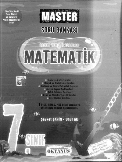 MASTER SORU BANKASI MATEMATİK ANKA Fotokopi