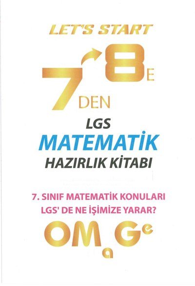 LGS MATEMATİK HAZIRLIK KİTABI