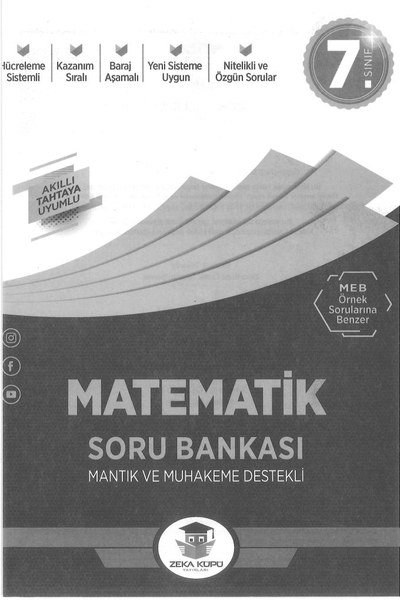 MATEMATİK SORU BANKASI MANTIK VE MUHAKEME DESTEKLİ ANKA Fotokopi