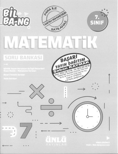 MATEMATİK BİL BA-NG SORU BANKASI