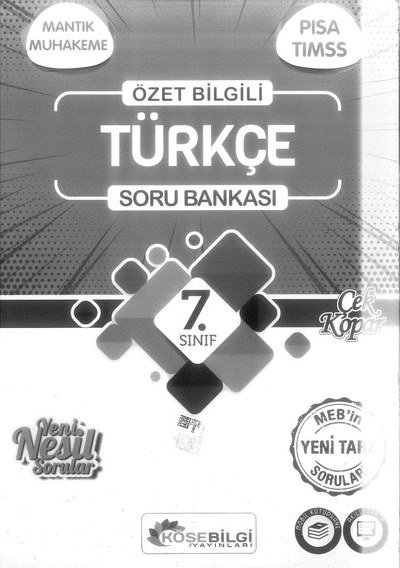 ÖZET BİLGİLİ TÜRKÇE SORU BANKASI ANKA Fotokopi