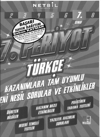 7. PERİYOT TÜRKÇE YENİ NESİL SORULAR VE ETKİNLİKLER ANKA Fotokopi