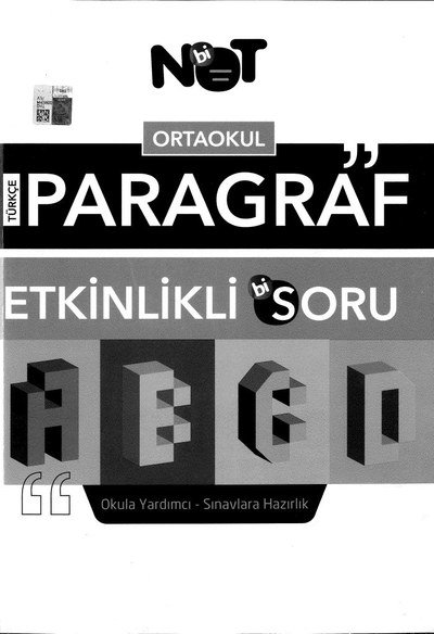 PARAGRAF ETKİNLİKLİ Bİ SORU ANKA Fotokopi