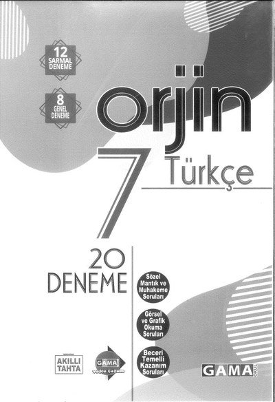 ORJİN TÜRKÇE 20 DENEME