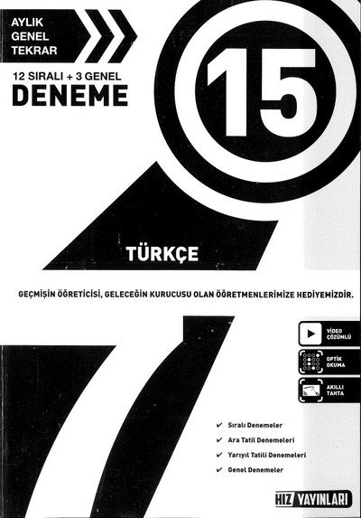 15 DENEME TÜRKÇE