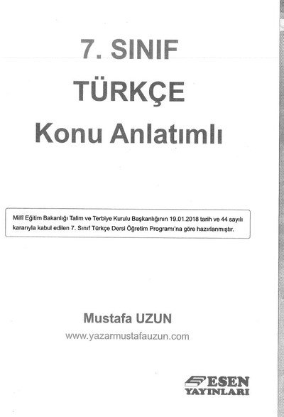 TÜRKÇE KONU ANLATIMLI