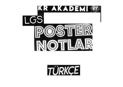 LGS POSTER NOTLAR TÜRKÇE