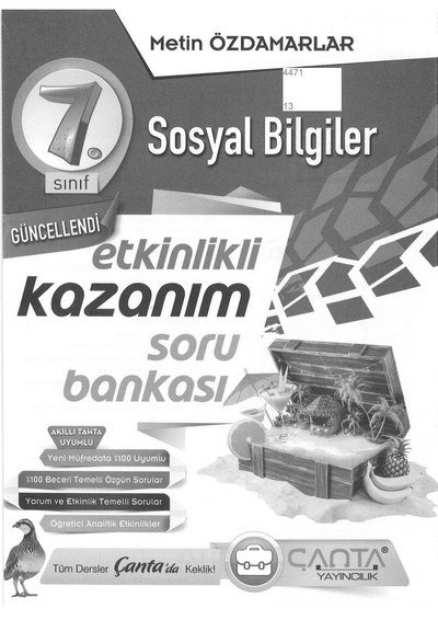 SOSYAL BİLGİLER ETKİNLİKLİ KAZANIM SORU BANKASI ANKA Fotokopi