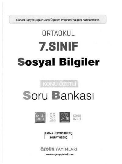 SOSYAL BİLGİLER KONU ÖZETLİ SORU BANKASI ANKA Fotokopi