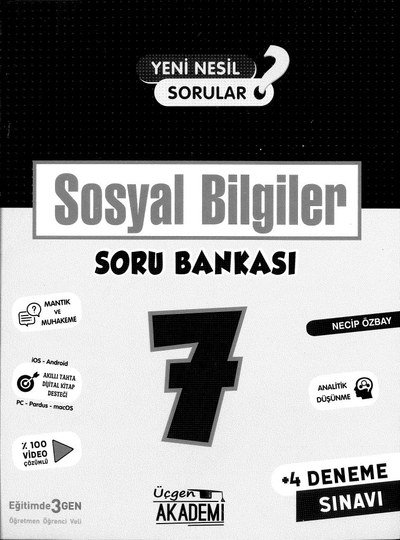 SOSYAL BİLGİLER SORU BANKASI ANKA Fotokopi